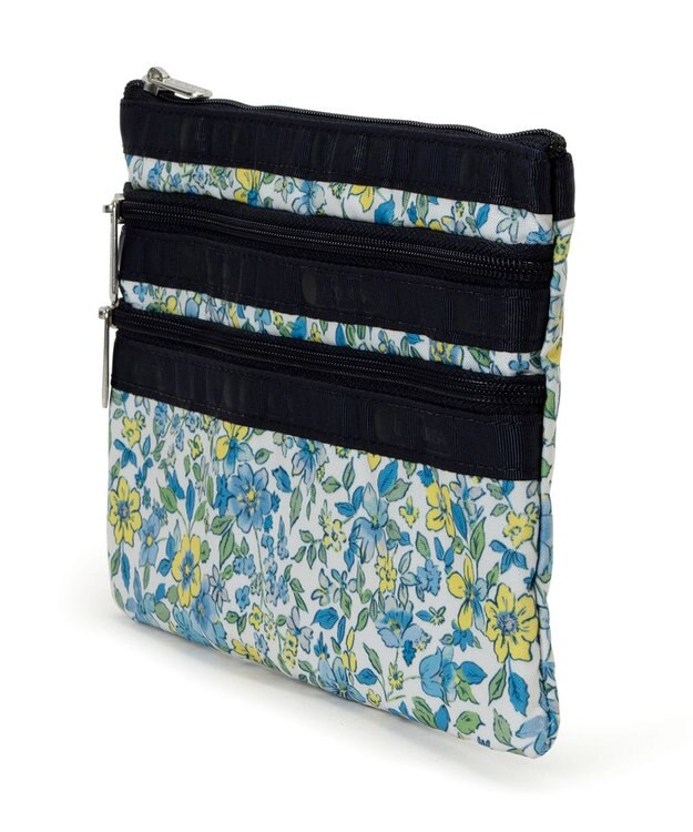 LeSportsac 3ZIP COSMETIC/タペストリーフラワーブルー タペストリーフラワーブルー