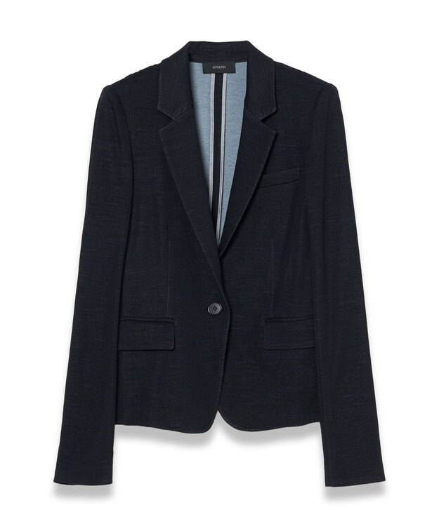 JOSEPH 【WEB&OUTLET限定】ウールジャージー　シングルブレストジャケット Black