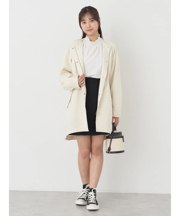 earth music&ecology シャーリングブラウス Dot