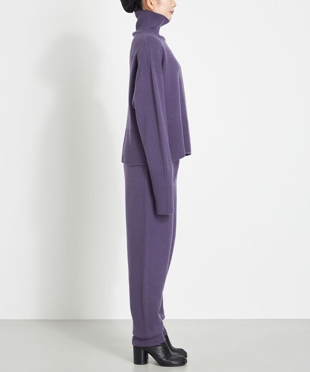 NAVE ウールカシミヤ ハイネック ライラック系