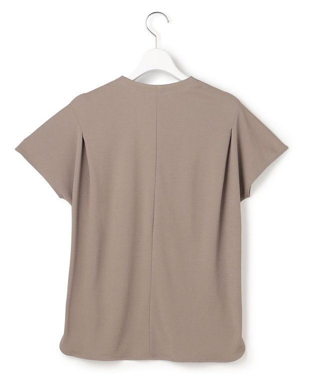 ICB L スパンプラチナム Vネックカットソー スティールカーキ