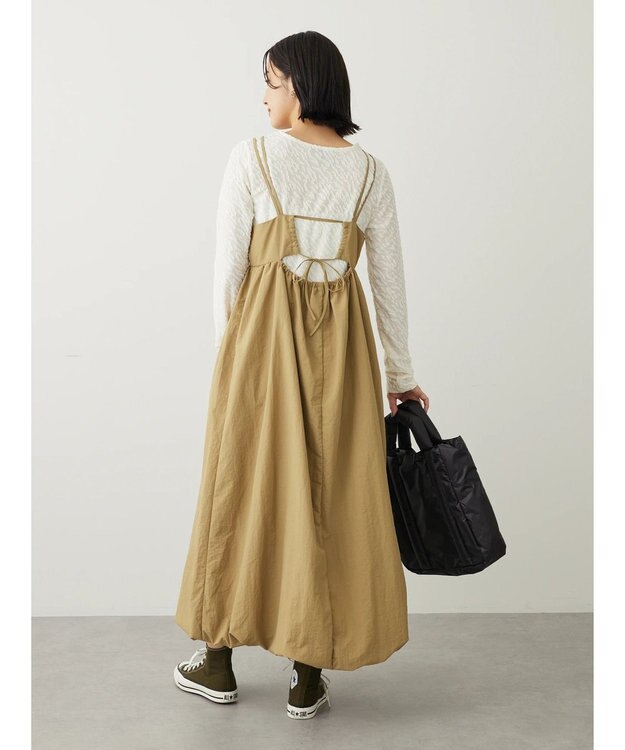 Green Parks ・ＥＬＥＮＣＡＲＥ　ＤＵＥ　バルーンキャミワンピース Beige