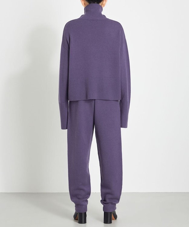 NAVE ウールカシミヤ ハイネック ライラック系