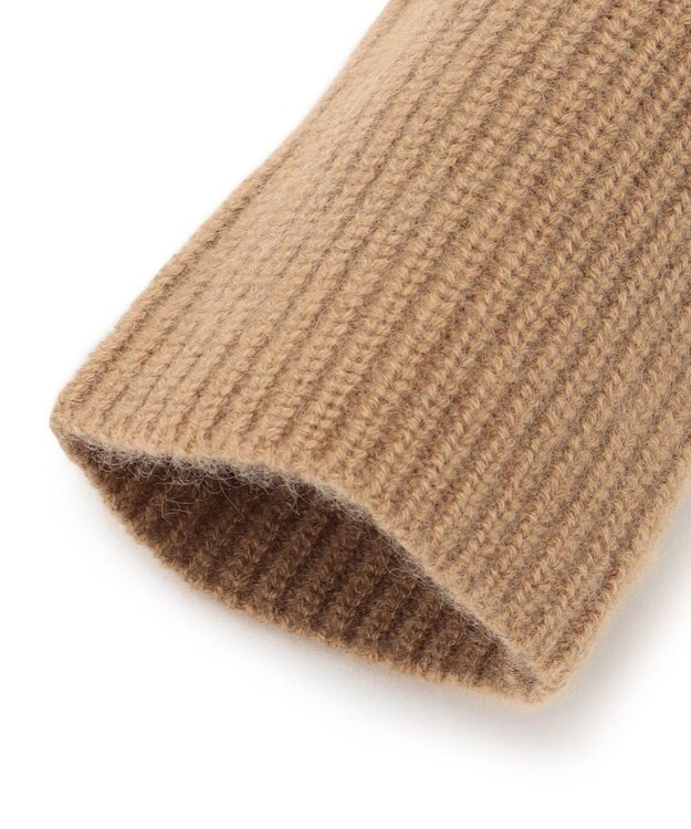 23区 【見上愛さん着用/洗える】ピュアカシミヤ アームウォーマー キャメル系