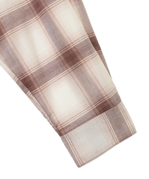 Green Parks アソートレギュラーカラーシャツ Check Brown