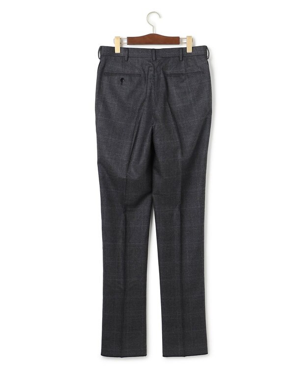 J.PRESS MEN 【ストレッチ / 洗える】トリートメントウールシェードブルーチェック スラックス グレー系4