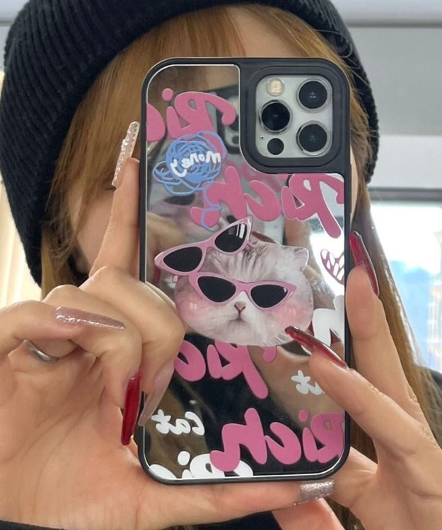WEGO richキャットミラーiphoneケース 柄2