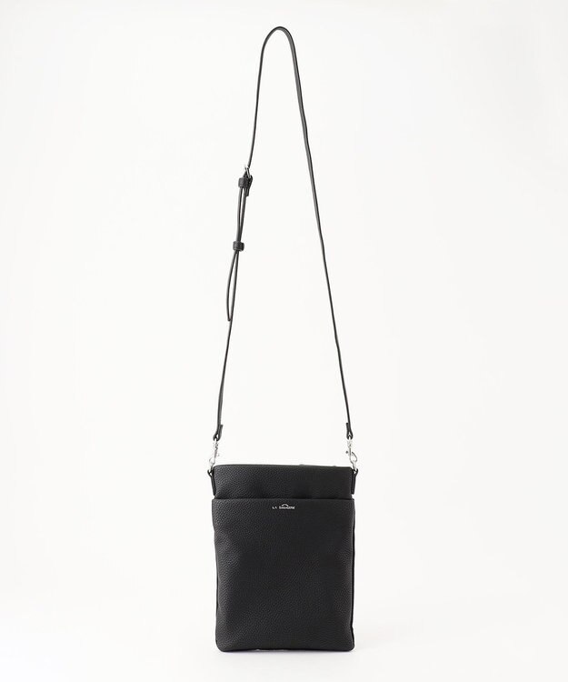 LA BAGAGERIE ラインストーンショルダー ガンメタリック