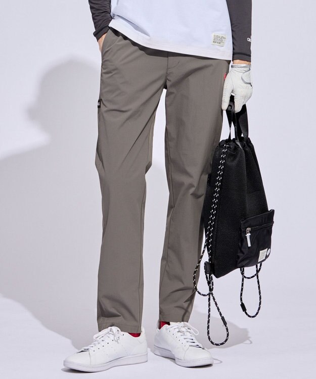 PW CIRCULUS 【MEN】サイドパンチング テーパードパンツ ゴルフ グレー系