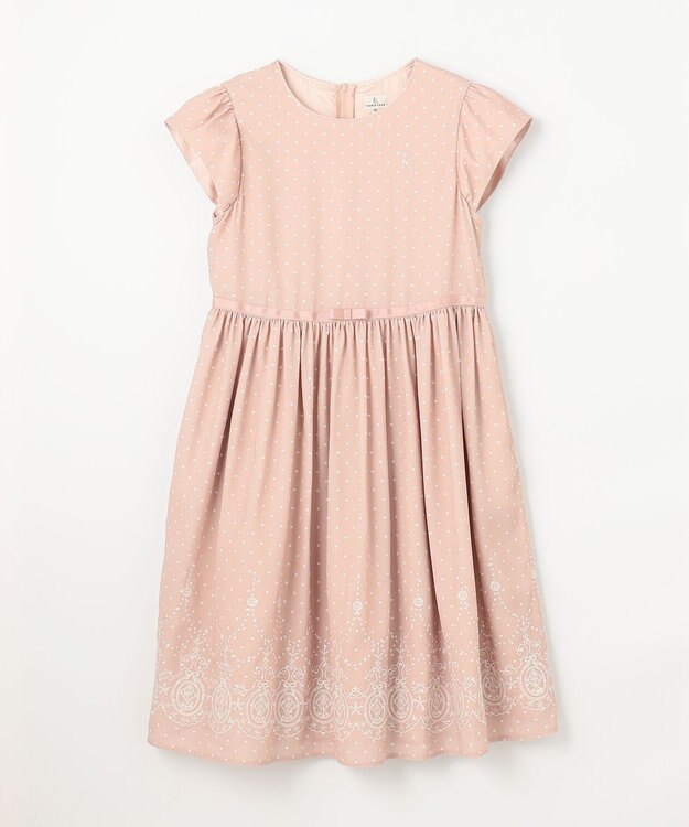 組曲 KIDS 【150-170㎝】ドットシフォン ワンピース ピンク系5