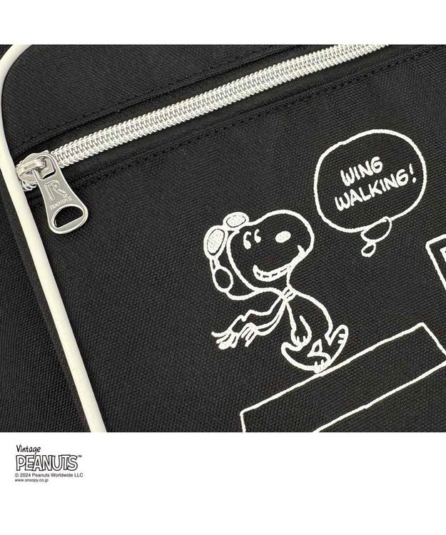 ROOTOTE 8388【スヌーピー】IP.セオルー.デルタ.ピーナッツ-9J 01：ブラック