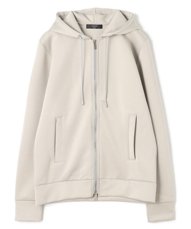 JOSEPH HOMME ストレッチダブル ジャージー　ZIP UPフーディー アイボリー系