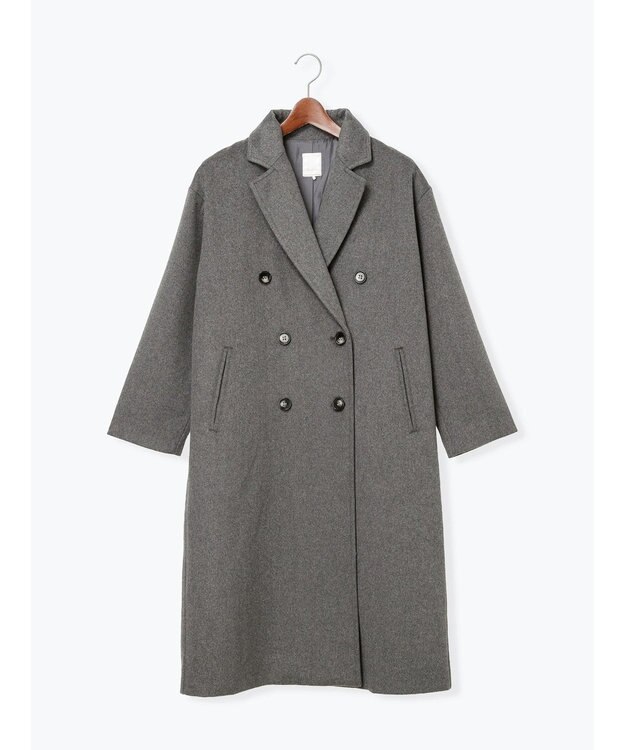 Te chichi チェスターコート チャコールグレー