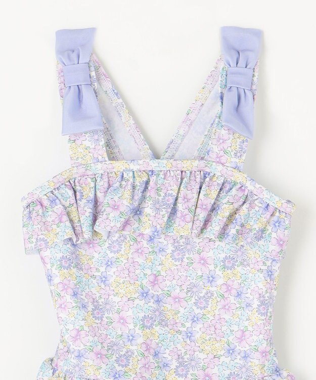 ANY KIDS 総柄 フリル ワンピース 水着 小花柄