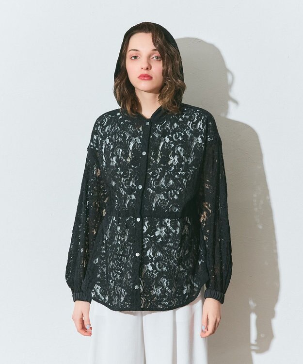 GRACE CONTINENTAL コードレースフーディ ブラック