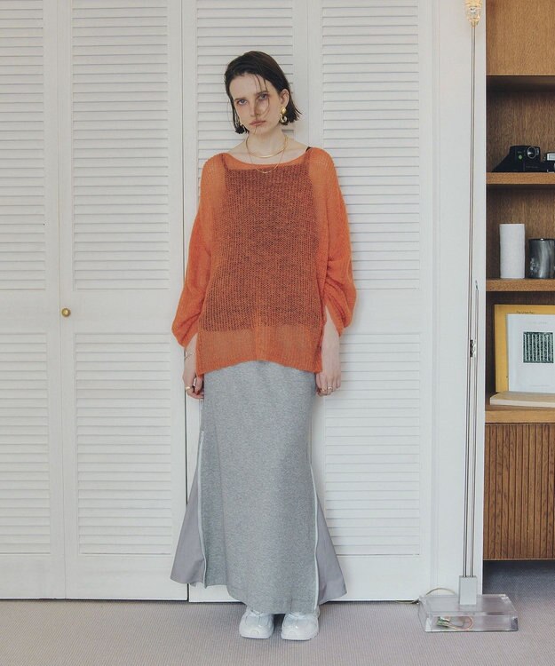 YECCA VECCA ZIPアレンジスカート Gray