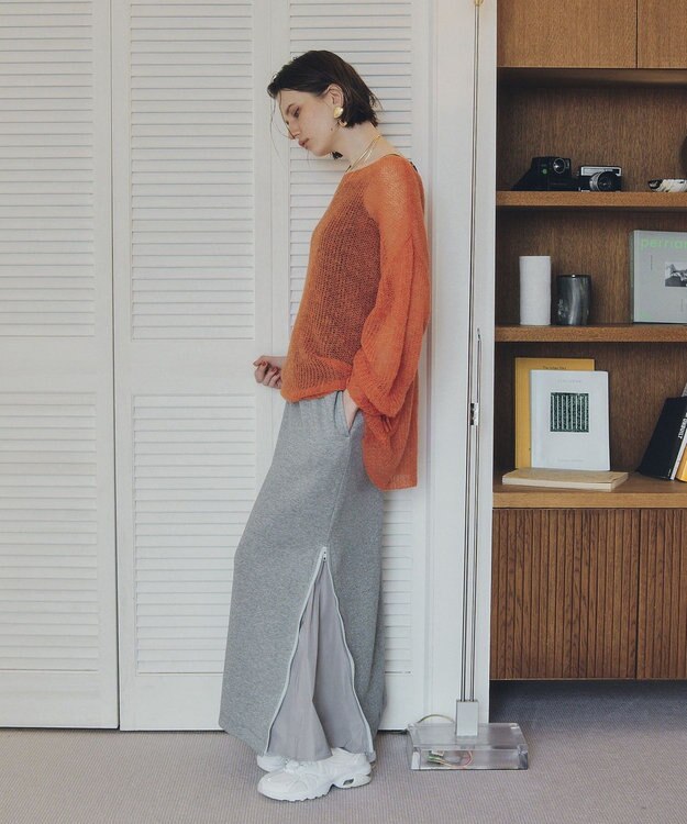 YECCA VECCA ZIPアレンジスカート Gray