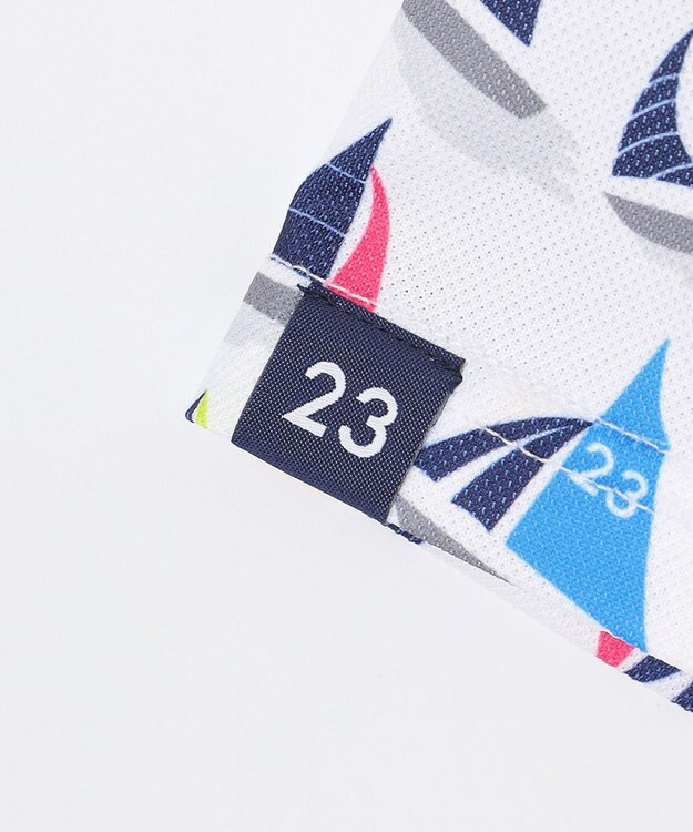 23区GOLF 【MEN】【吸水速乾・UVケア】マルチヨットプリント 半袖ポロシャツ ホワイト系5