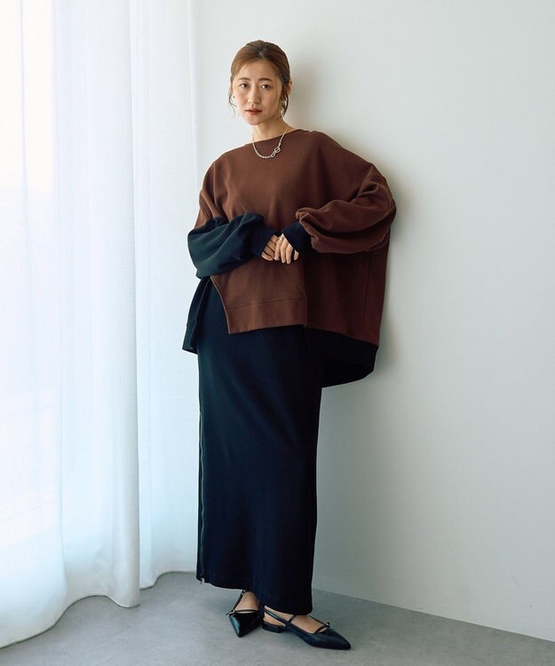 YECCA VECCA ZIPアレンジスカート Black