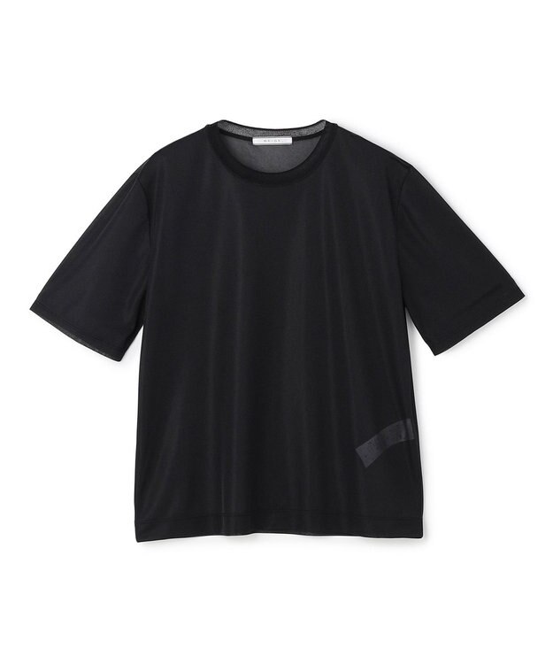 BEIGE， SELEN / リブコンビ シアーTシャツ Black