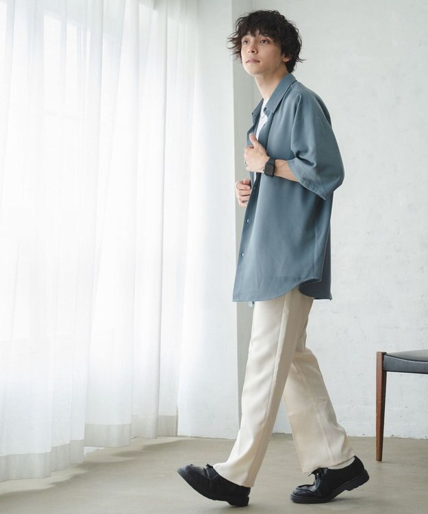 WEGO セミフレアスラックス ホワイトアイボリー