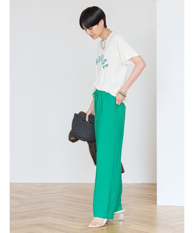 AMERICAN HOLIC ＴＵＲＱＵＯＩＳＥロゴカットプルオーバー Ivory