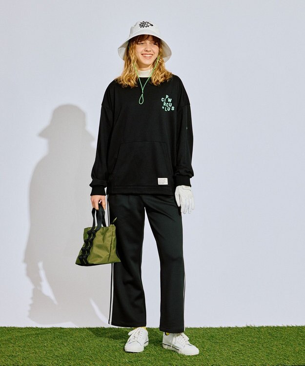 PW CIRCULUS 【MEN】アニマルグラフィックスウェット ゴルフ ブラック系