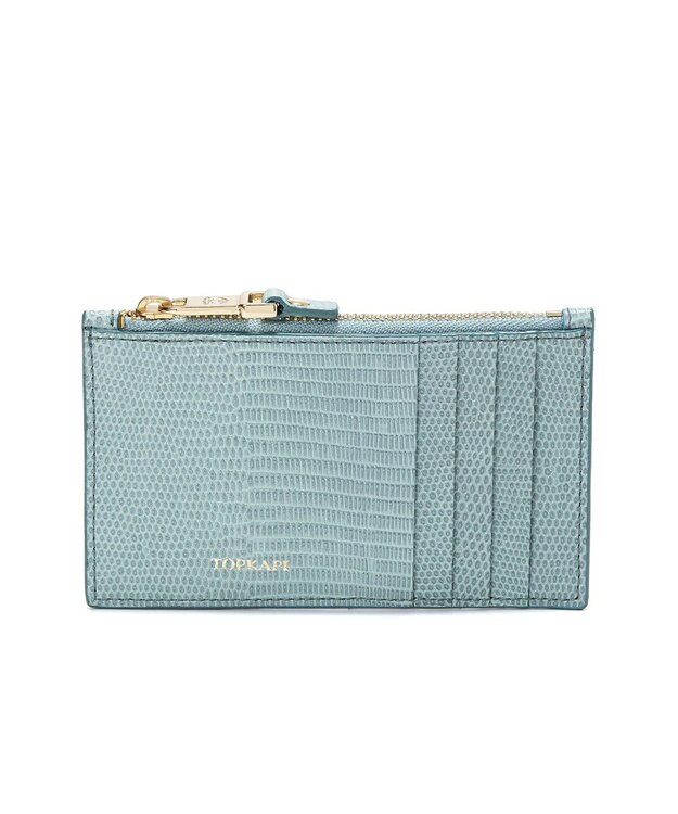 TOPKAPI 【TOPKAPI】イタリアンレザー リザード型押し フラグメントケース LUCIA ルチア ミントグリーン
