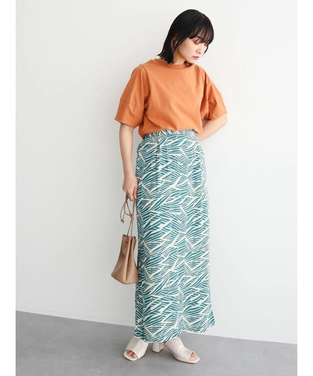 Green Parks ＫＢＦ　アフリカ柄スカート Blue Green