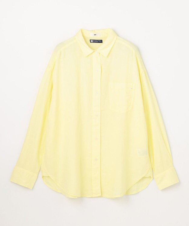 ANY 【Sサイズあり】ヨーロピアンリネンオーバーシャツ イエロー