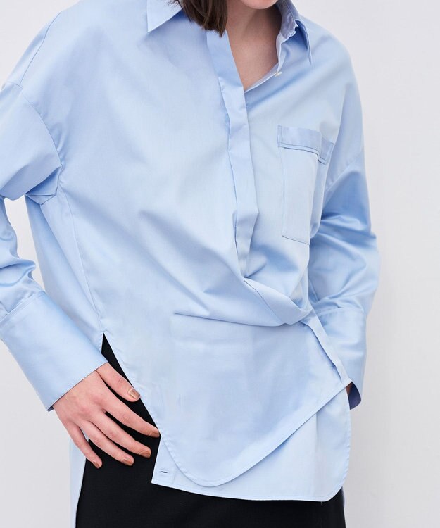 uncrave ブロードクロス BIGシャツ サックス