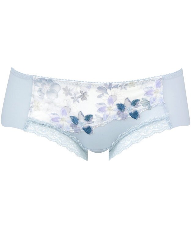 WACOAL ショーツ ボーイレングス 【重力に負けないバストケアBra】 はきこみ丈あさめ アウターにひびきにくい(後ろ裾) BRB414とペア レディース PRA614 /ワコール グレイッシュブルー