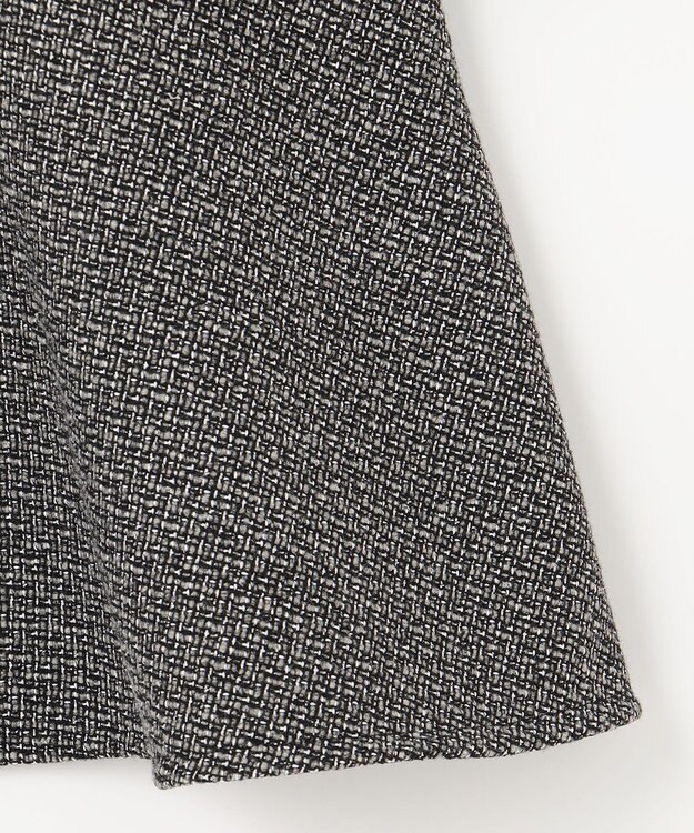 Feroux 【洗える】ツイードコンビミディ ワンピース ネイビー系