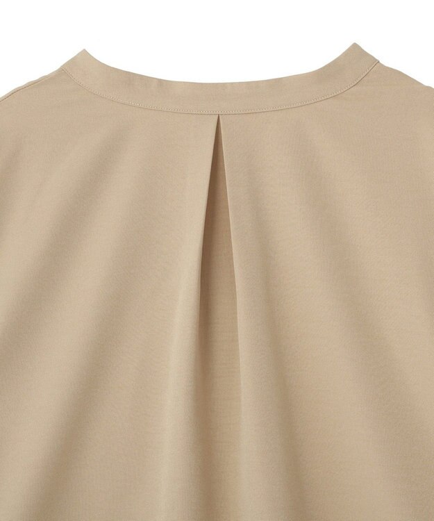 Green Parks ＳＥＴ２点スキッパーブラウス＋プリーツスカート Beige