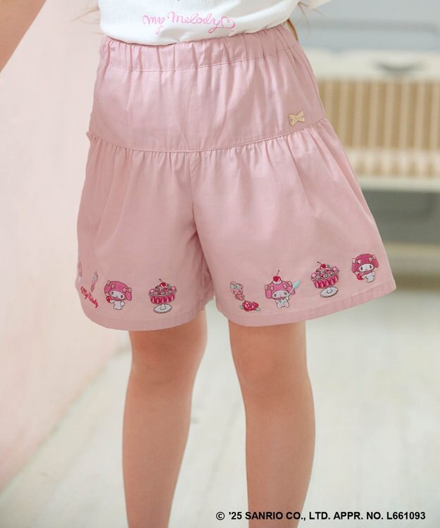 ANY KIDS 【any FAM ×サンリオキャラクターズ】裾刺繍 キュロット マイメロディ×ピンク