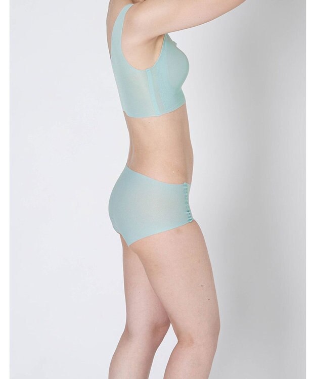 WACOAL 【GOCOCi ゴコチ】 ノンワイヤーブラ ベタつきにくく乾きやすい 通気性がよい 立体的なバストシルエット ブラトップ ハーフトップ レディース CGG571 /ワコール サックス