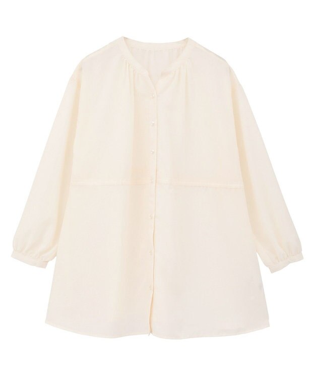 AMERICAN HOLIC シアーウエストドロストロングシャツ Ivory