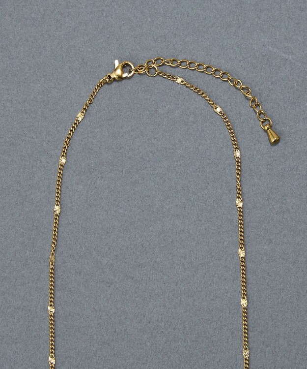 Phoebe 〈金属アレルギー対応〉ポイントチェーンステーションネックレス/ゴールド ゴールド