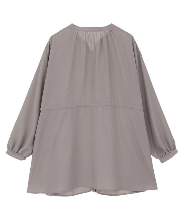 AMERICAN HOLIC シアーウエストドロストロングシャツ Gray Beige