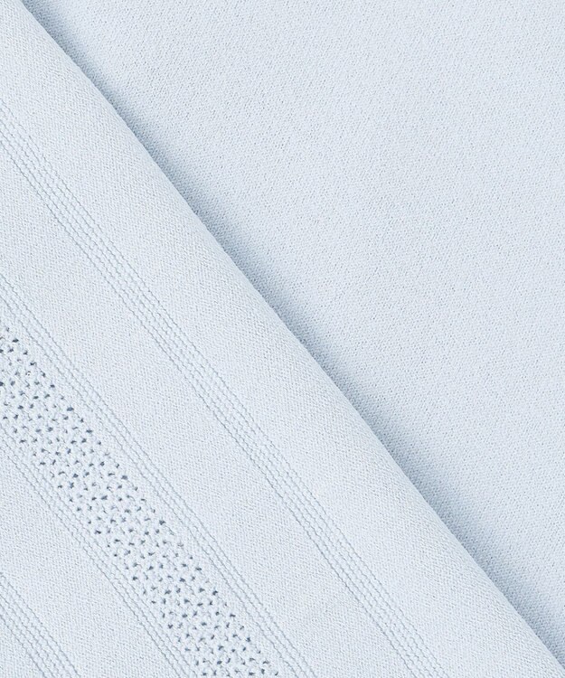 J.PRESS LADIES S 【洗える】RAYON ELITE STRETCH クルーネック カーディガン サックス系