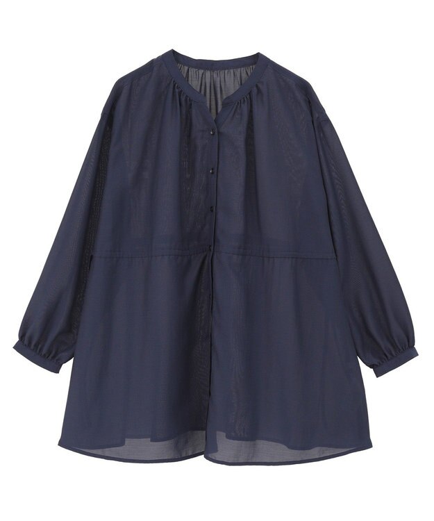 AMERICAN HOLIC シアーウエストドロストロングシャツ Dark Navy