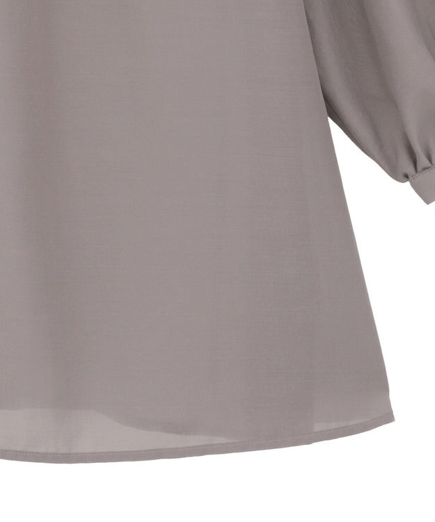 AMERICAN HOLIC シアーウエストドロストロングシャツ Gray Beige