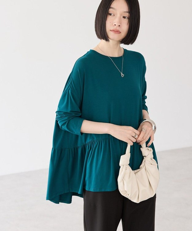 AMERICAN HOLIC ティアードカットプルオーバー Blue Green