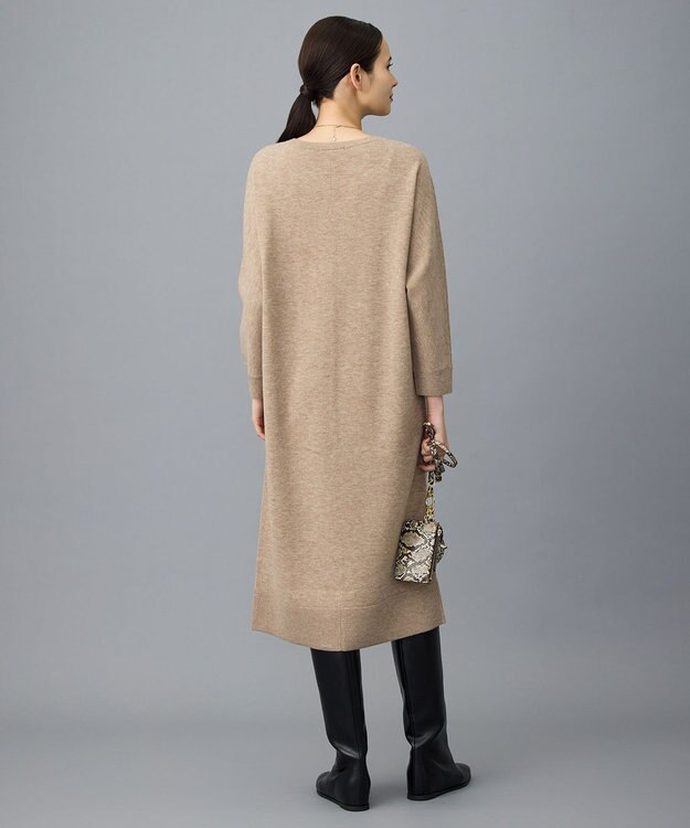 自由区 S ウールハイゲージニット ワンピース ベージュ