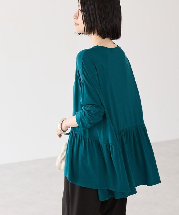 AMERICAN HOLIC ティアードカットプルオーバー Blue Green