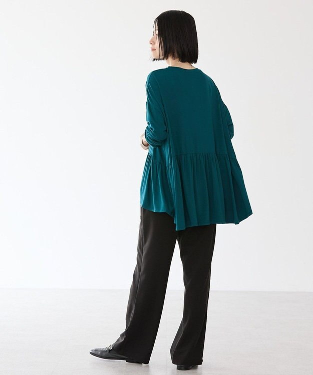 AMERICAN HOLIC ティアードカットプルオーバー Blue Green