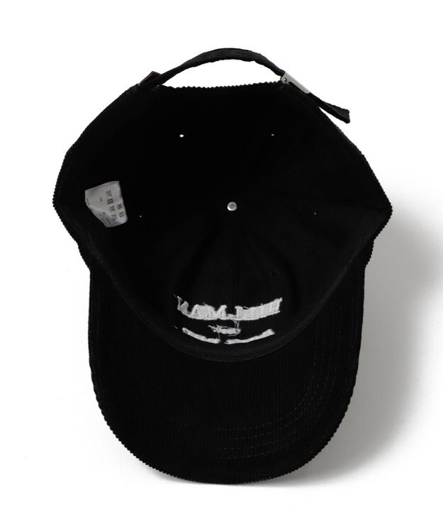 WEGO コーデュロイロゴキャップ ブラック