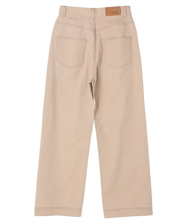 earth music&ecology コットンツイルバギーパンツ Beige