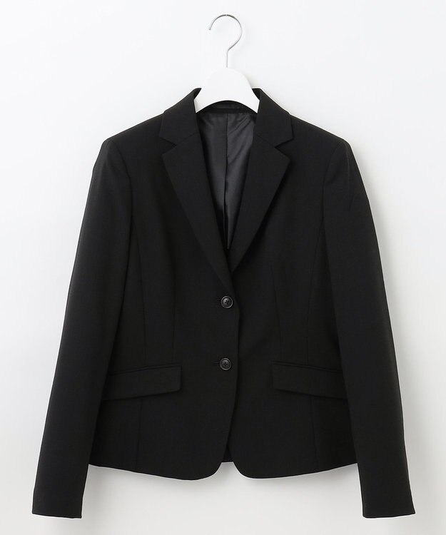 J.PRESS LADIES 【リクルート対応】テフロンカームスキン テーラード ジャケット ブラック系