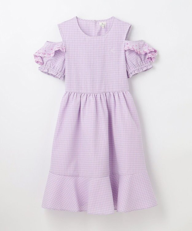 組曲 KIDS 【150-160㎝】ジュエルシー ワンピース ラベンダー系